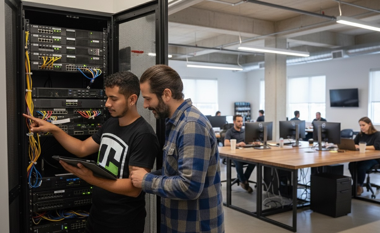 Tahoe Tech Group engineers managing servers for Sparks businesses