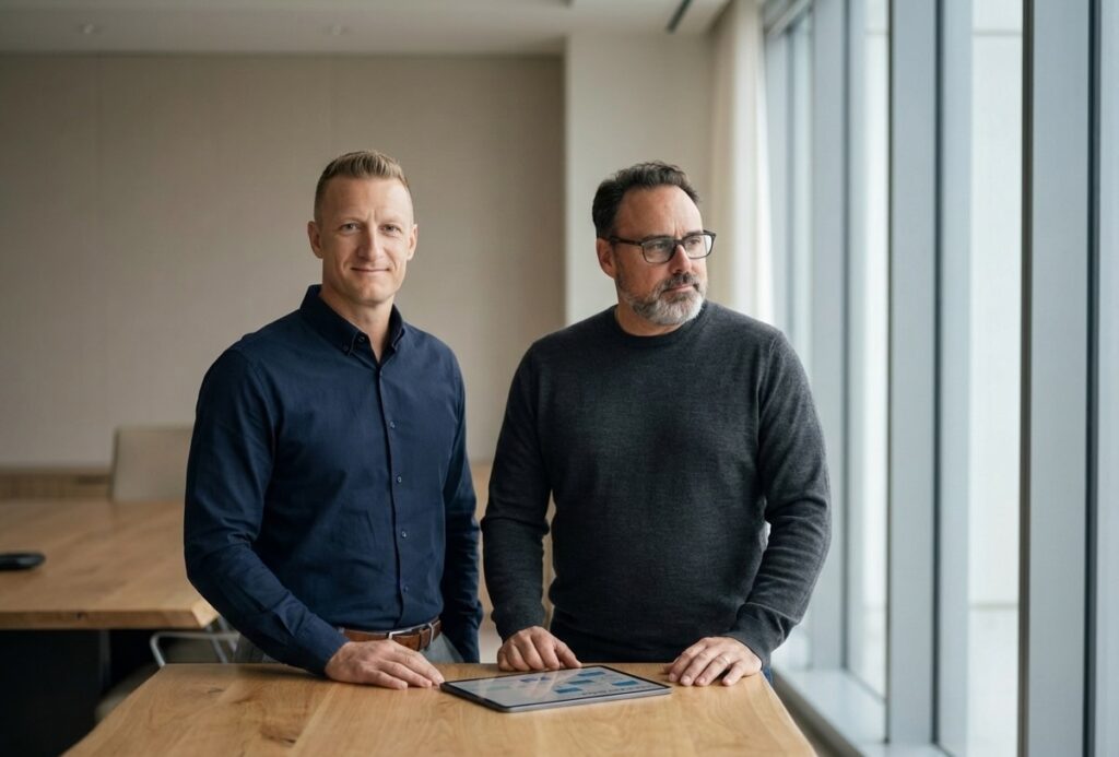 Ernie Dambach and Carl LeBlanc, partners at Tahoe Tech Group